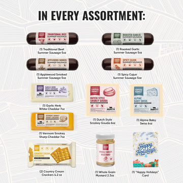 Deli Direct Farmers Market Gift Basket - Gluten Free, Keto, Paleo - 4 Piece Assortment