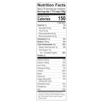 Malt-O-Meal Apple Zings Breakfast Cereal, Apple and Cinnamon Cereal Rings, Large Cereal for Family, 24.4 OZ Bag