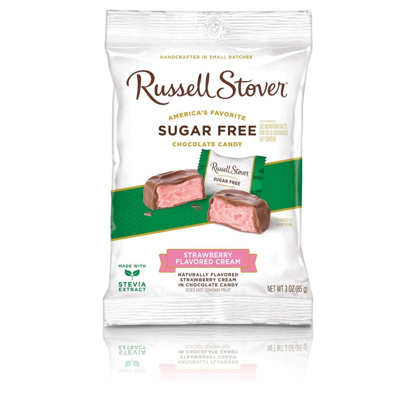Russell Stover Sugar Free Strawberry Cream, 3 Oz. Bag