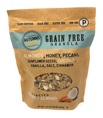 Generic Autumns Gold Grain Free Toasted Coconut Almond Granola 20 oz, Gluten-Free, Grain-Free, Non-GMO and Paleo Certified.
