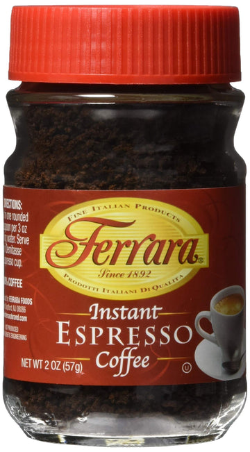 Ferrara Instant Espresso Coffee, 2 Oz (Pack Of 12)