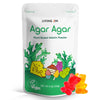 LIVING JIN Agar Agar Powder - Vegan Gelatin Substitute, Gluten-free, Non-GMO, 4oz