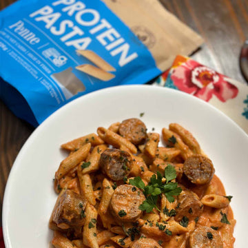 High Protein Pasta, 19g, Made with Lupin Flour & Sunflower Flour, 4g Net Carb, Gluten Free, Keto Pasta, Low Carb Pasta, Lupin Pa