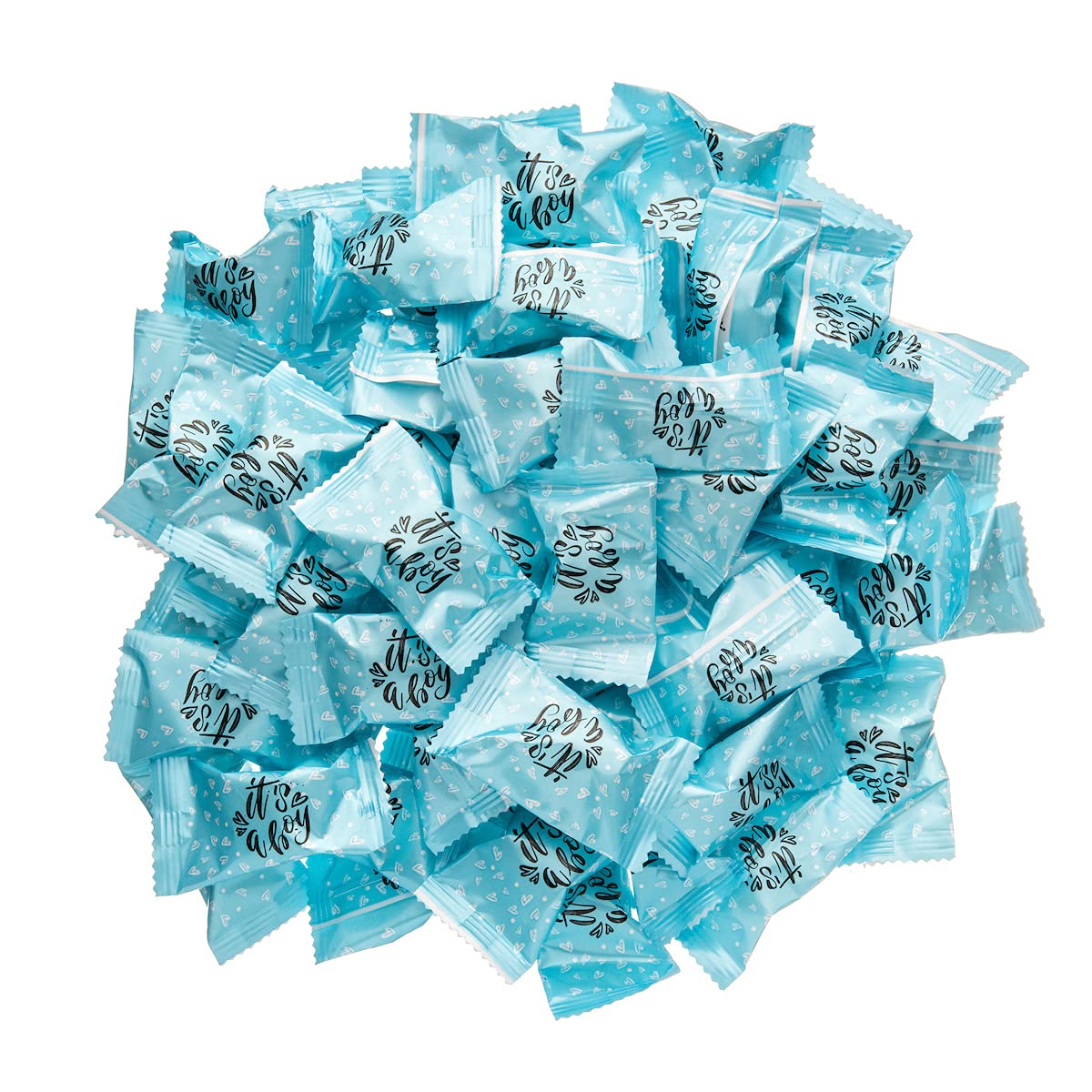 Candy Envy - Its a Boy Buttermints - 13 oz. Bag - 100 Individually Wrapped Candy Mints - Baby Shower Party Favors
