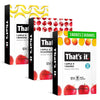 Thats it. Real Fruit Bar Variety, High Fiber, Vegan, Gluten Free, 36 Count (Mango, Cherry, Banana)