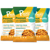 P-Nuff Peanut Butter Puffs - Healthy Vegan Snack, Low Calorie, High Protein, Cheddar Jalapeno, 4 Oz Bag (Pack of 3)
