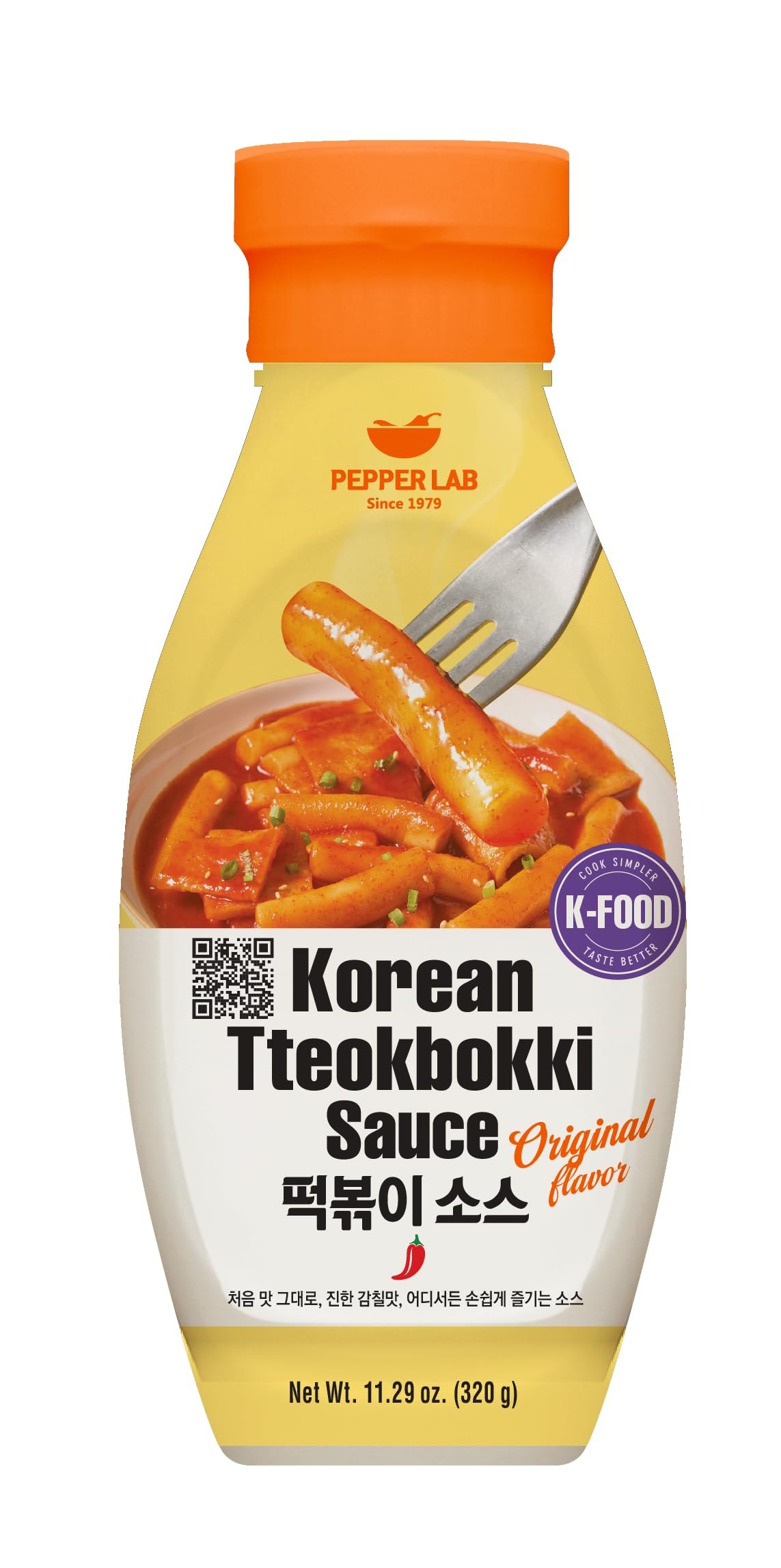 Pepper Lab Korean Tteokbokki Sauce - Sweet & Spicy Korean Chili Sauce for Rice Cakes, Noodles & Street Food (11.29 oz / 320 g)