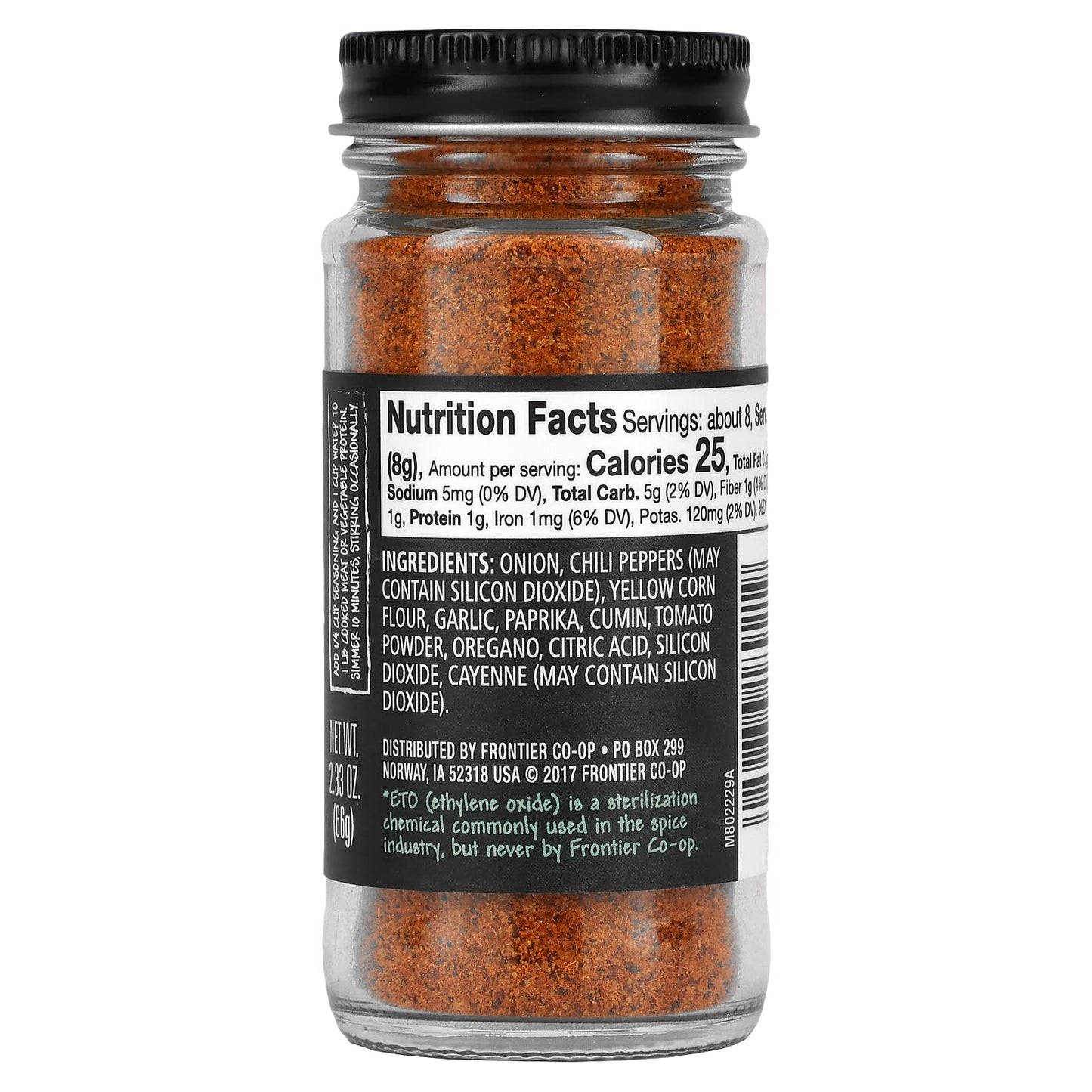 Frontier Taco Seasoning, 2.33 Oz