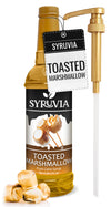 Syruvia Toasted Marshmallow Coffee Syrup - 25.4 fl oz Premium Coffee Flavoring Syrup - Kosher Coffee Syrups, Gluten Free, No Col