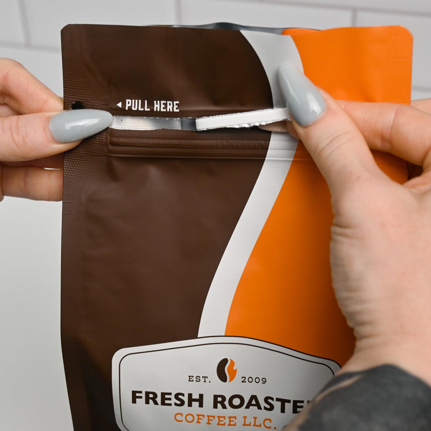 Fresh Roasted Coffee, Organic White Knight, 5 Lb (80 Oz), Light Roast, Fair Trade Kosher, Whole Bean