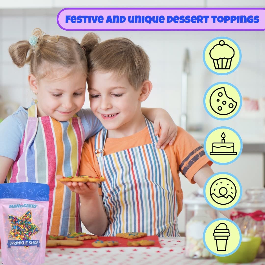 Manvscakes | 7.2 ounces of spring themed sprinkle confetti | Easter sprinkles | Edible sprinkles | Cookie sprinkles | Cake sprin