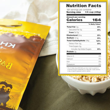 Authentic Brown Basmati Rice By Khazana In 10 Lb Bag - Aromatic And Flavorful Indian Grain - Non-Gmo, Gluten Free, Kosher, Chole