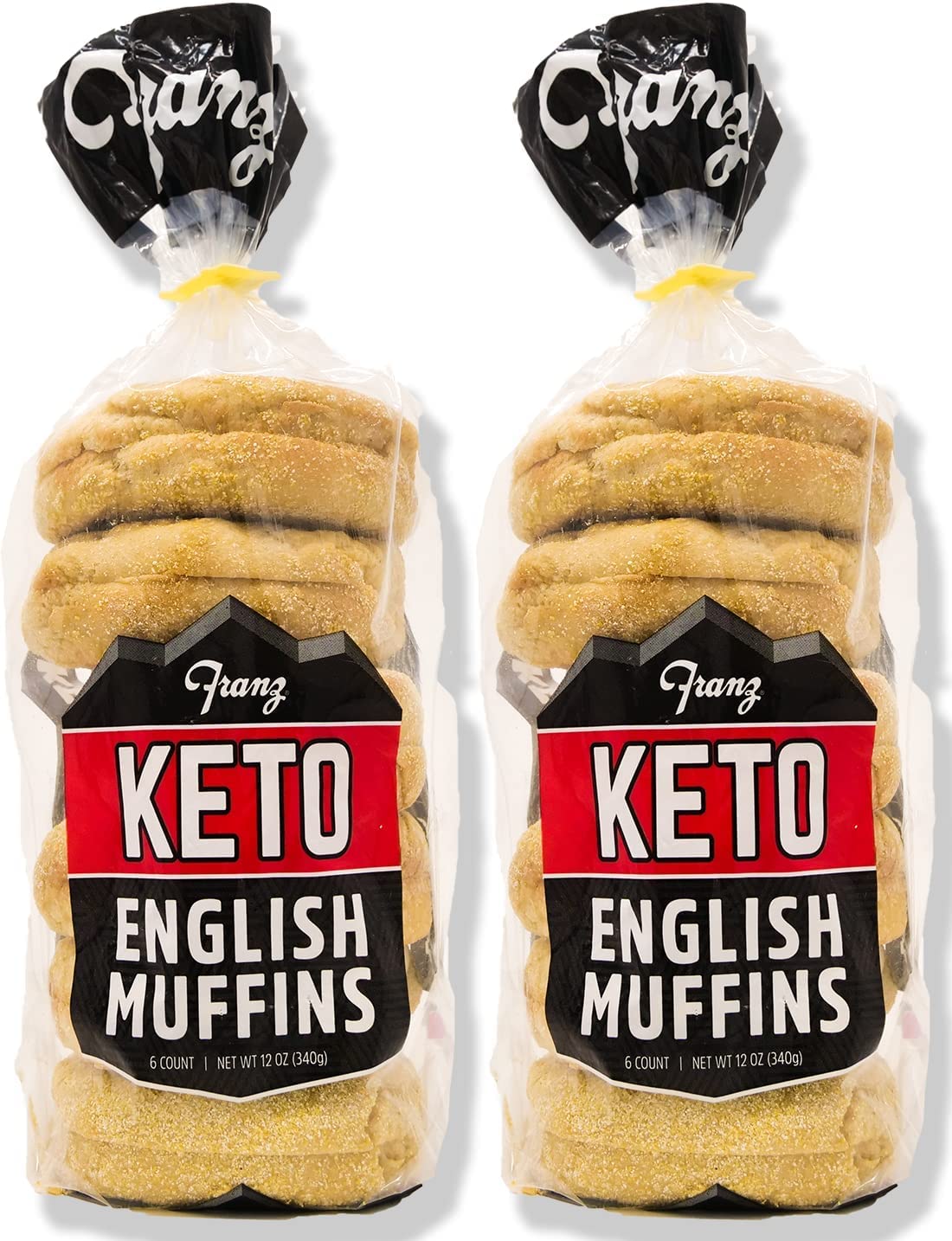 Franz Bakery Keto English Muffins - Low Net Carbs, Same Great Taste 2 Pack (2 X 12Oz) With Keto Lifestyle Guide