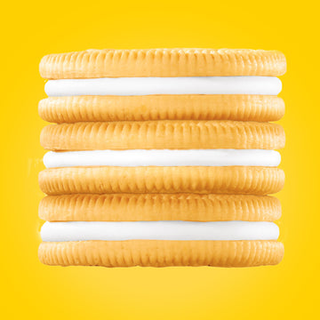 Oreo Golden Sandwich Cookies, Family Size, 18.12 Oz