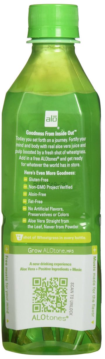 Alo Bev Aloe Awaken Whtgrss, 16.9 Ounce (Pack Of 12)