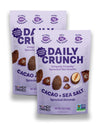 Daily Crunch Sprouted Almonds, 5 Ounce Resealable Bags (Cacao And Sea Salt, 2 Pack) Packaging May Vary - Sprouted And Dehydrated