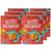Better with Buckwheat Sea Salt Crackers, 6-Pack - A Complete Protein, Gluten-Free Crackers, Healthy Snack Crackers, Grain-Free,