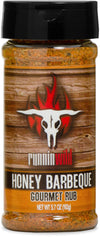 Runnin Wild Gourmet Honey BBQ Rub & Seasoning, 5.7 oz - Perfect for Pork, Chicken, Ribs & Salmon