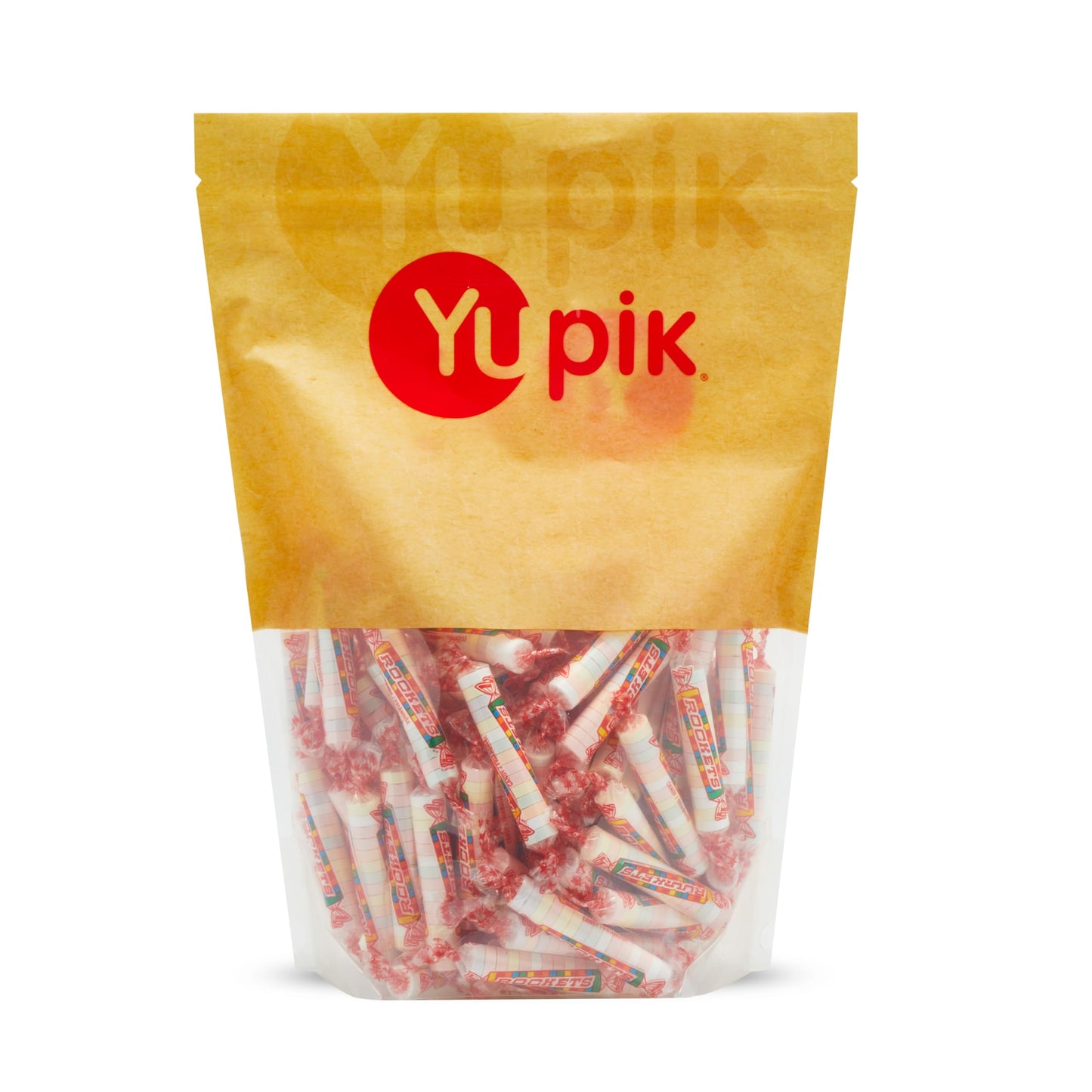 Yupik Candy Rockets, 2.2 lb (35.2 oz), Gluten-Free, Multicolored Pressed Candies, Individually Wrapped, Sweet & Fruity Flavors,