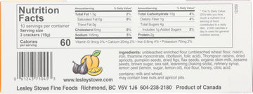 RAINCOAST CRISPS Apricot Fig & Lemon Crisps, 5.3 OZ