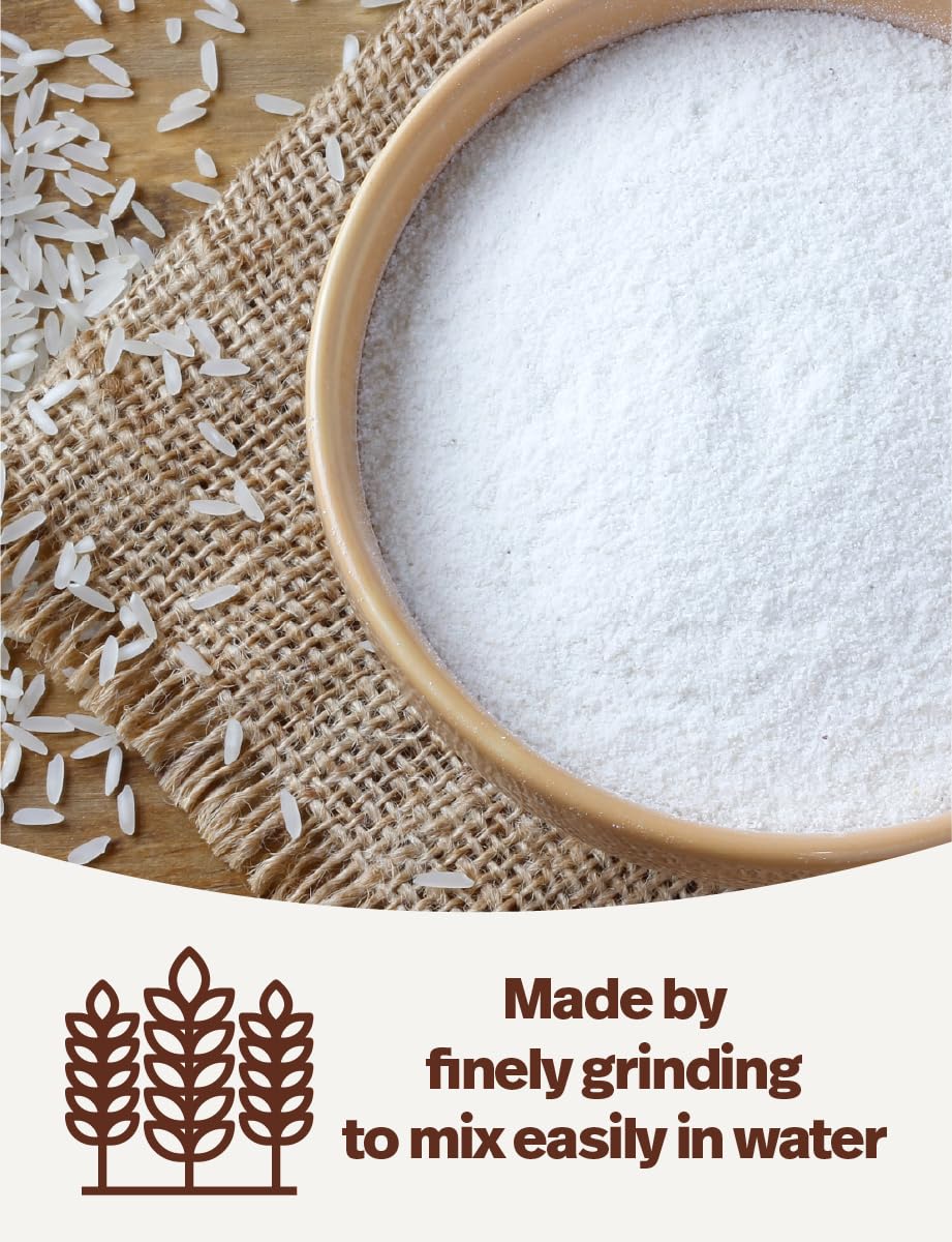 Korean 100% Pure Organic White Rice Flour 350G/12.3Oz - Rice Powder, Baking, Rice Cake, Rice Gruel