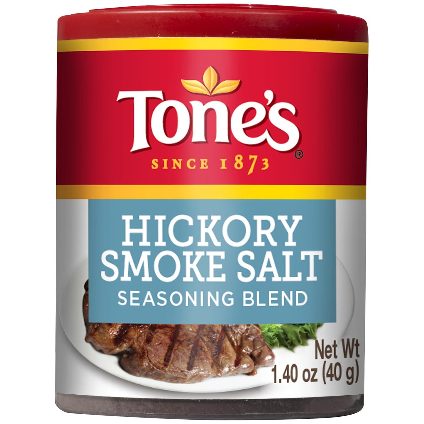 Tones Hickory Smoked Salt, 1.4 Ounce, Pack of 1, Seasoning for Cooking