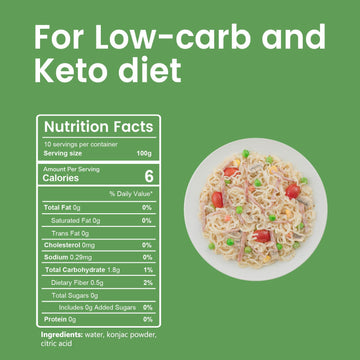 Hethstia Konjac Noodle Low Carb Pasta Shirataki Spaghetti 56.5 Oz Instant Konjac Ramen, Healthy, Pre-Cooked, Low Calorie, Gluten