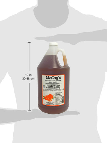 Raw Honey - Pure All Natural Unfiltered & Unpasteurized - Mccoy'S Honey Florida Orange Blossom Honey 1 Gallon