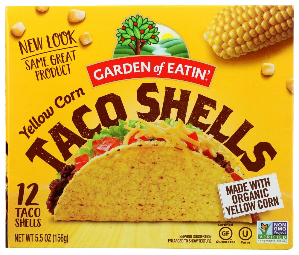 Garden Of Eatin Yellow Corn Taco Shells (12x5.5 Oz) Pack Of 3