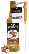Syruvia Hazelnut Syrup - Hazelnut Coffee Syrup Flavor, 25.4 fl oz, Kosher, Gluten Free, Perfect for Coffee, Drinks, Soda, Desser