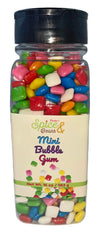 Mini Bubble Gum | Easy-Pour Lid | Ice Cream Topping & Cake Decoration | by Dasher's Spice & Beans | 1 lb