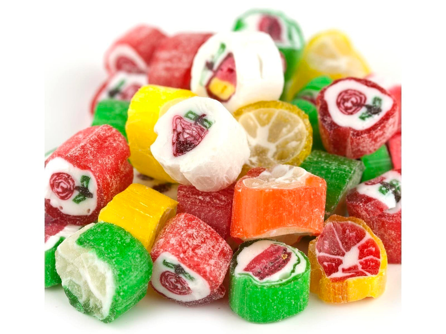 PRIMROSE Cut Rock Hard Christmas Candy - 5 Pound Pack, Multicolor