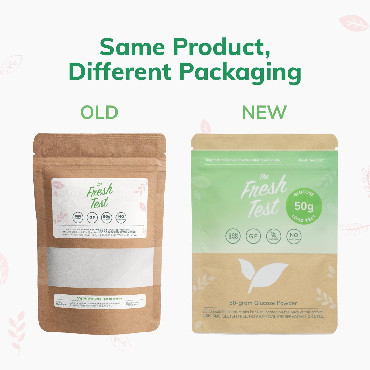 The Fresh Test, 50-Gram Powder Drink Mix | Additive-Free, Non-Gmo, Organic Ingredients | Mint Lemonade