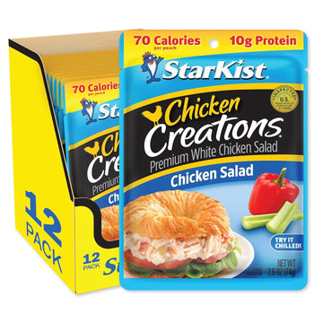 Starkist Chicken Creations, Chicken Salad, 2.6 Oz Pouch (Pack Of 12)