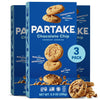 Gluten Free Patake Crunchy Chocolate Chip Cookies - Vegan - Free From The Top 9 Allergens Including Dairy Wheat Soy Eggs & Peanuts - Non Gmo - Safe School & Office Snack (3 Pack 5.5Oz Boxes)