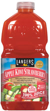 Langers 100% Juice with Vitamin C Apple Kiwi Strawberry 64 Fl Oz (Pack of 8)