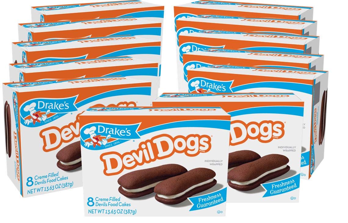 Drake'S Devil Dogs, 1.7 Oz Snack Cakes, 12 Boxes