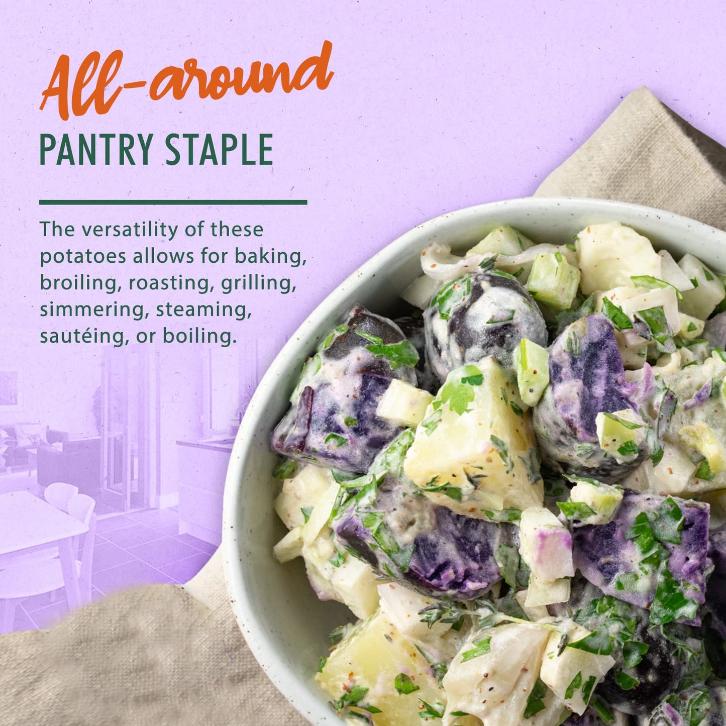 Melissa s Dutch Blue Potatoes, 3lbs (2x 1.5lb bags)