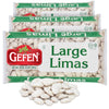 Gefen Large Lima Beans, 16oz (3 Pack) - Great for Salads, Casseroles, Soups, and Stews, Certified Kosher