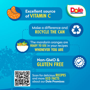Dole Mandarin Oranges In 100% Fruit Juice 23.5 Oz Resealable Jar