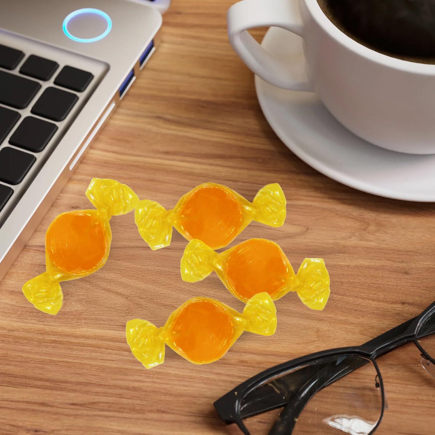 Taboom Butterscotch Hard Candy Discs - Individually Wrapped, 2lb Bulk, Approx 144 Pieces, Perfect for Party Favors and Office