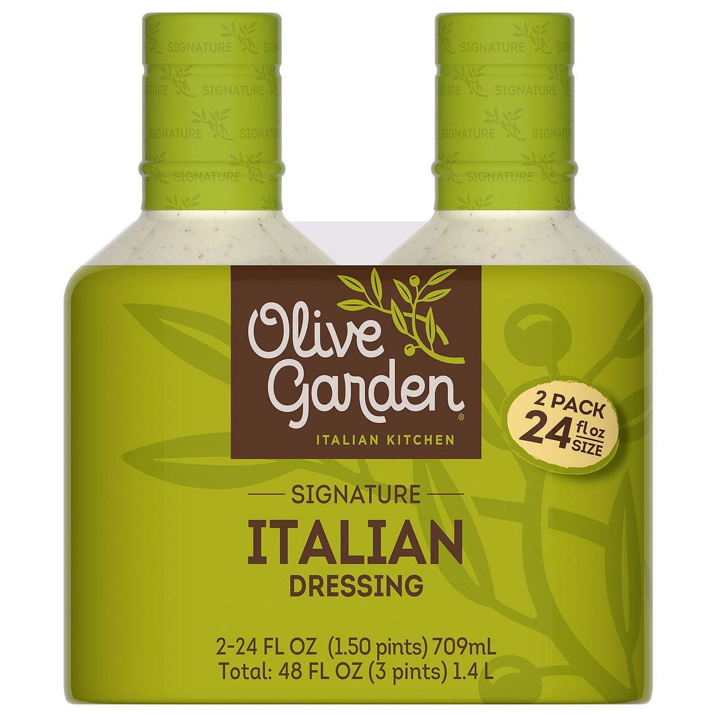 Olive Garden Italian Dressing 2/24 Ounce Bottles Set of 2-New