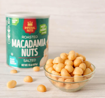 Imperial Nuts Macadamia Nuts - Gluten Free, Vegan, Keto Friendly, Oil Roasted, Salted, Plant Based Protein
