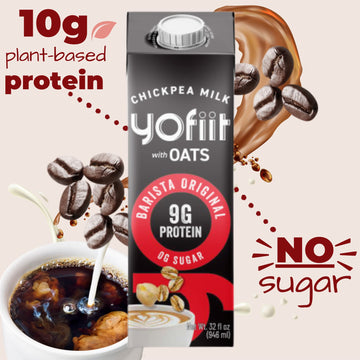 Great Tasting, Frothy, Zero Sugar, Yofiit Barista Blend With Oats Non Dairy Milk Is The High Protein Coffee Vegan Creamer You Wa