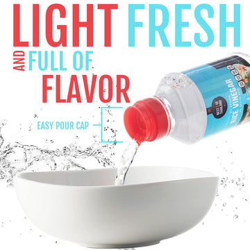 Best of Thailand Unseasoned Rice Vinegar | 2 pack of 16.9oz | Gluten Free Cooking Vinegar for Sushi, Salad, Marinade | All Natur