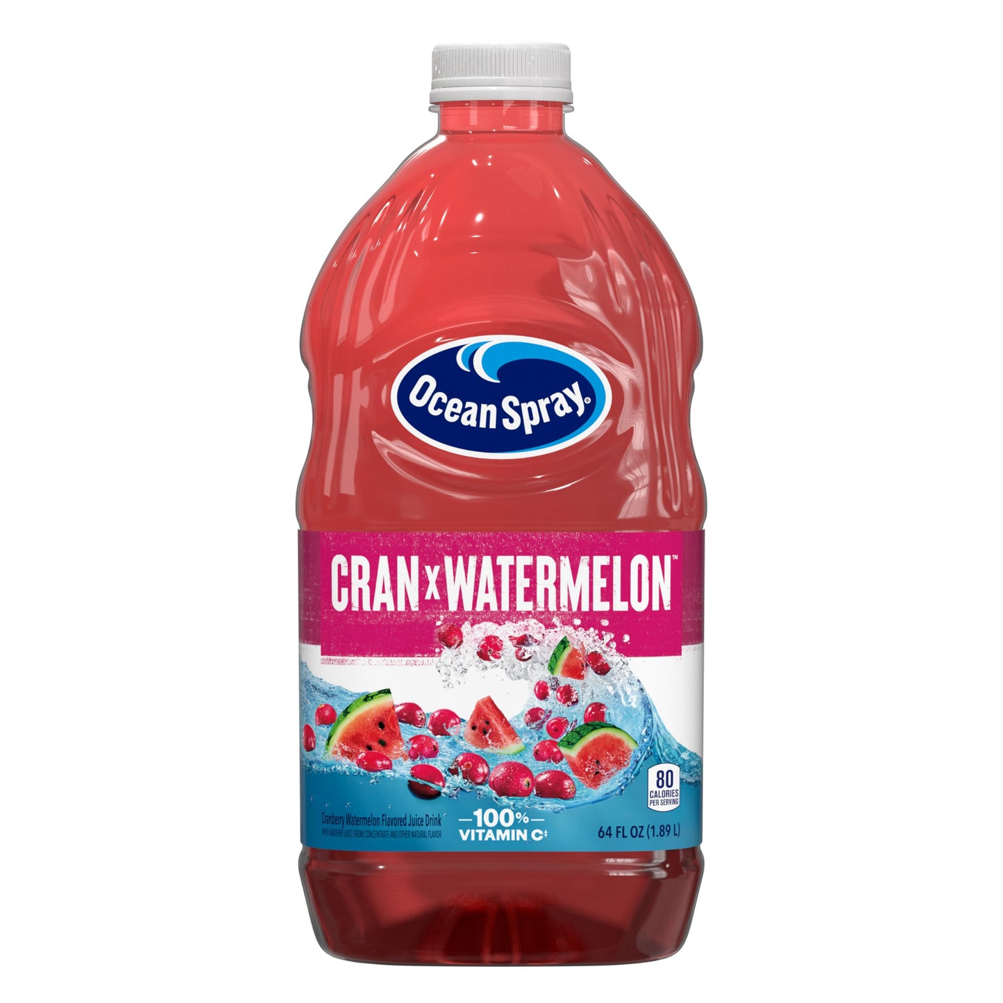 Ocean Spray Cran-Watermelon Cranberry Watermelon Juice Drink 64 Fl Oz Bottle