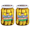 Best Maid Products 24 oz Glass Jars - Dill, Kosher Hamburger Slices & Habanero Chips - 2 Pack