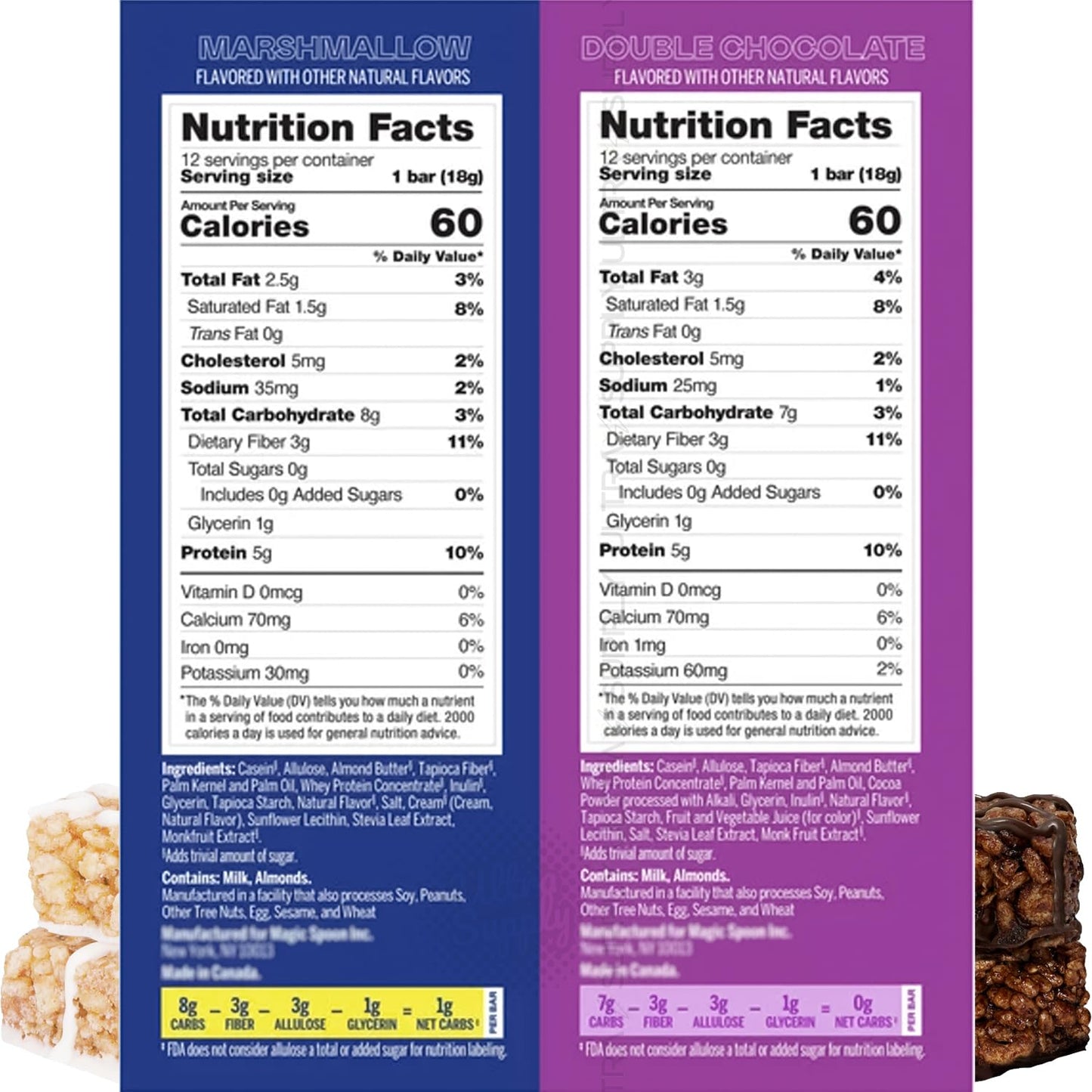 Magic-Spoons Protein Treats Minis (24 Count.) Double Chocolate & Marshmallow, Keto Friendly, 5g Protein, Low Sugar, Gluten-Free