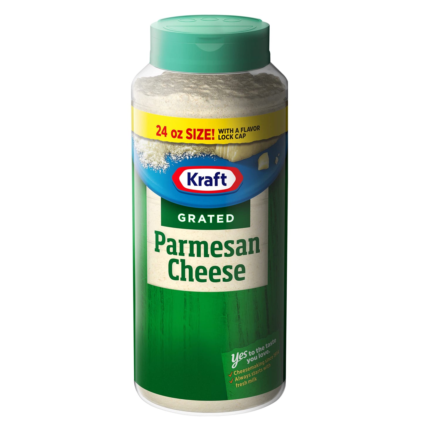 Kraft 100% Grated Parmesan Cheese Shaker (24 oz Bottles, Pack of 12)