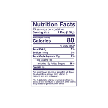 Fla-Vor-Ice Assorted Freezer Bars, Giant Pops 5.5Oz, 45 Count